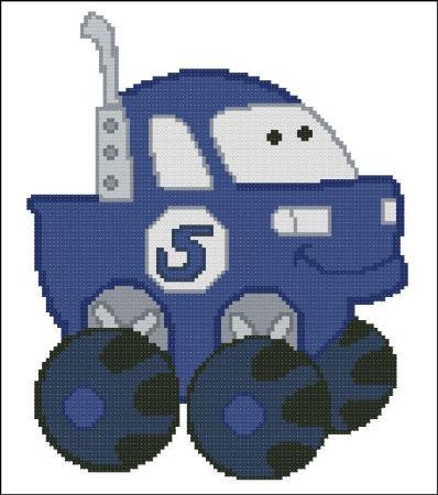 (image for) Chubby Race Cars 003 Blue Monster